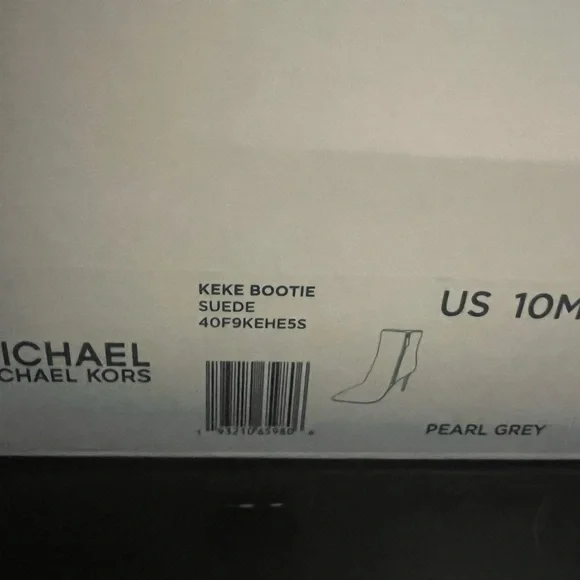 Michael Kors Keke Light Gray Suede Boots - Picture 9 of 9